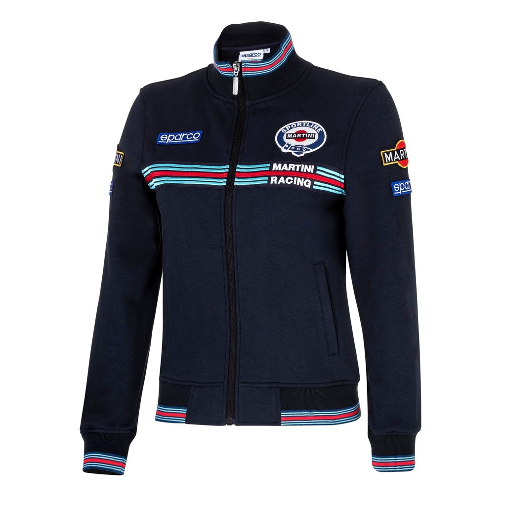 Sparco Martin Racing Womens Full Zip Sweatshirt