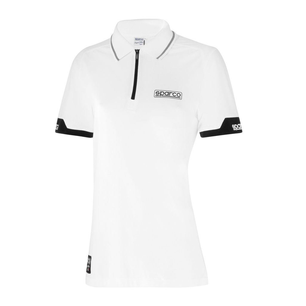 Sparco Womens Zip Polo Shirt