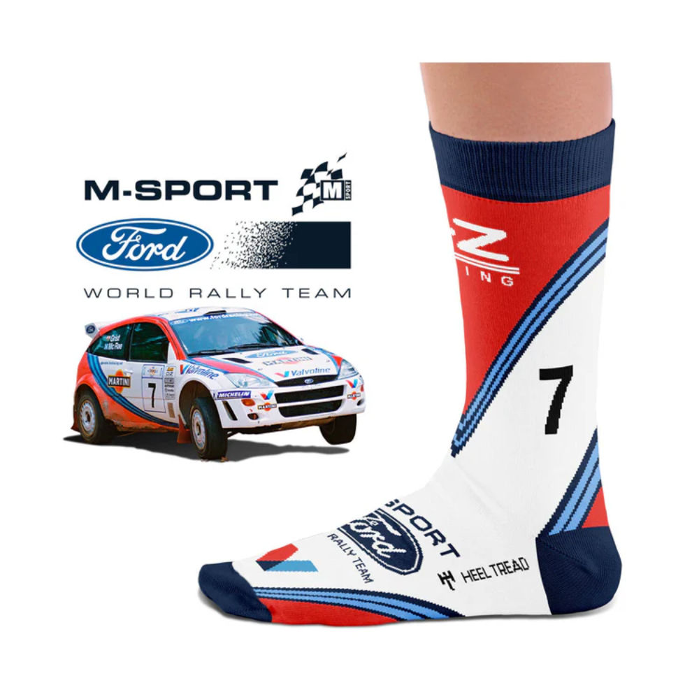 Heel Tread Automotive Icons Socks - M-Sport Colin McRae