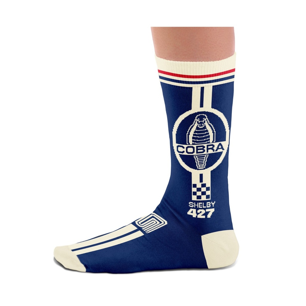 Heel Tread Automotive Icons Socks - Shelby Cobra 427