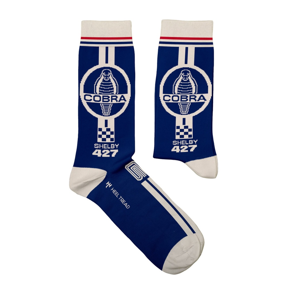Heel Tread Automotive Icons Socks - Shelby Cobra 427