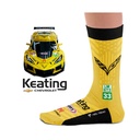 Heel Tread Automotive Icons Socks - Keating Corvette
