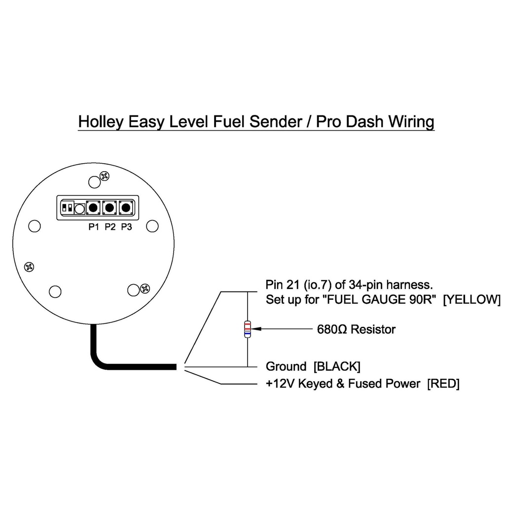 Holley Easy Level Universal Floatless Fuel Level Sender