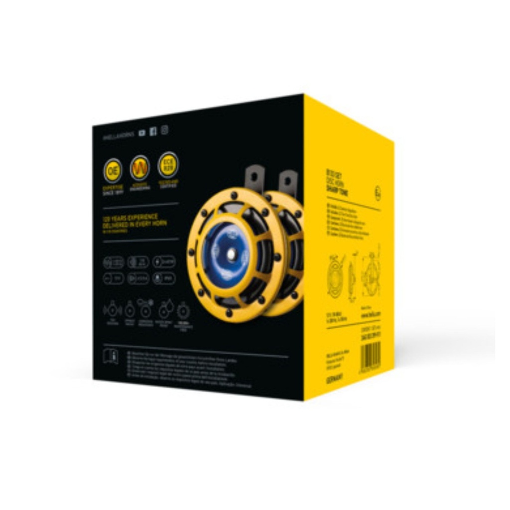 Hella B133 Sharp Tone Disc Horn Set