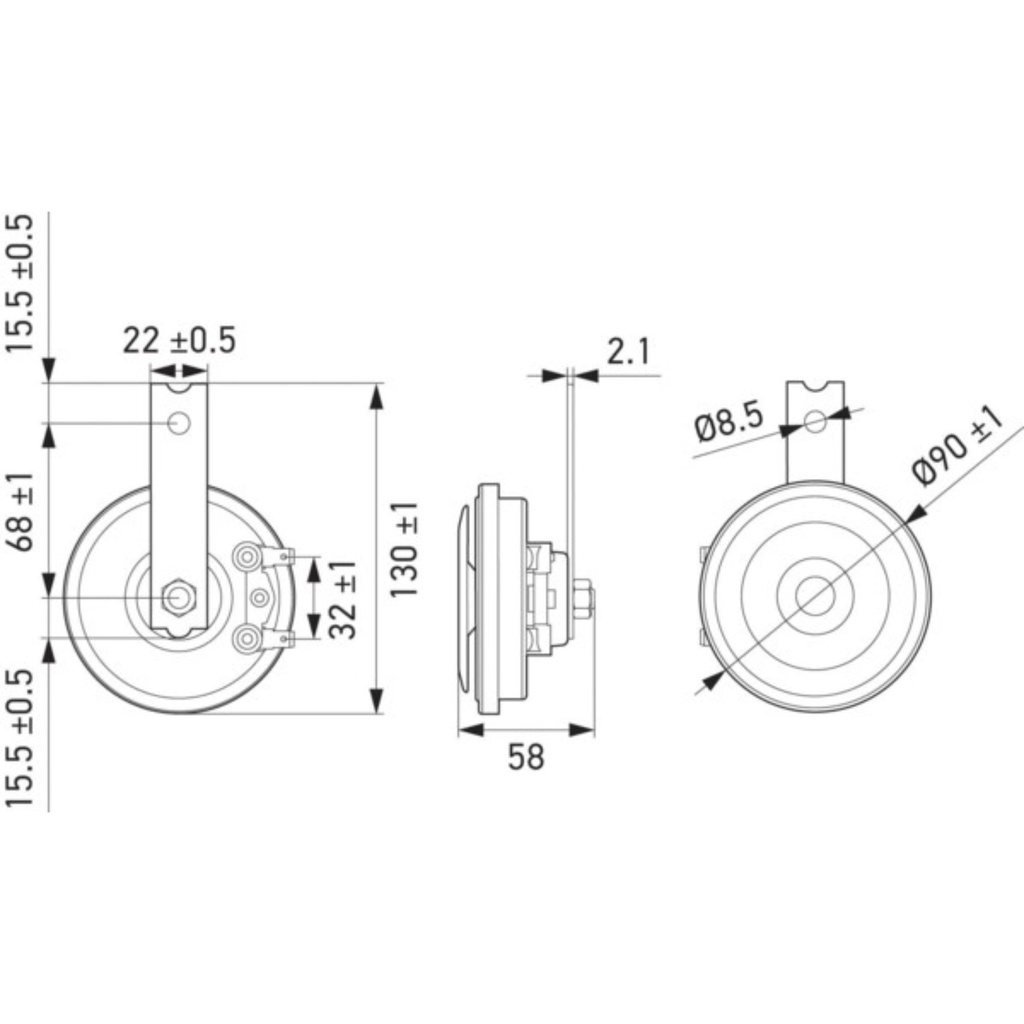 Hella Style Horn S90 Set