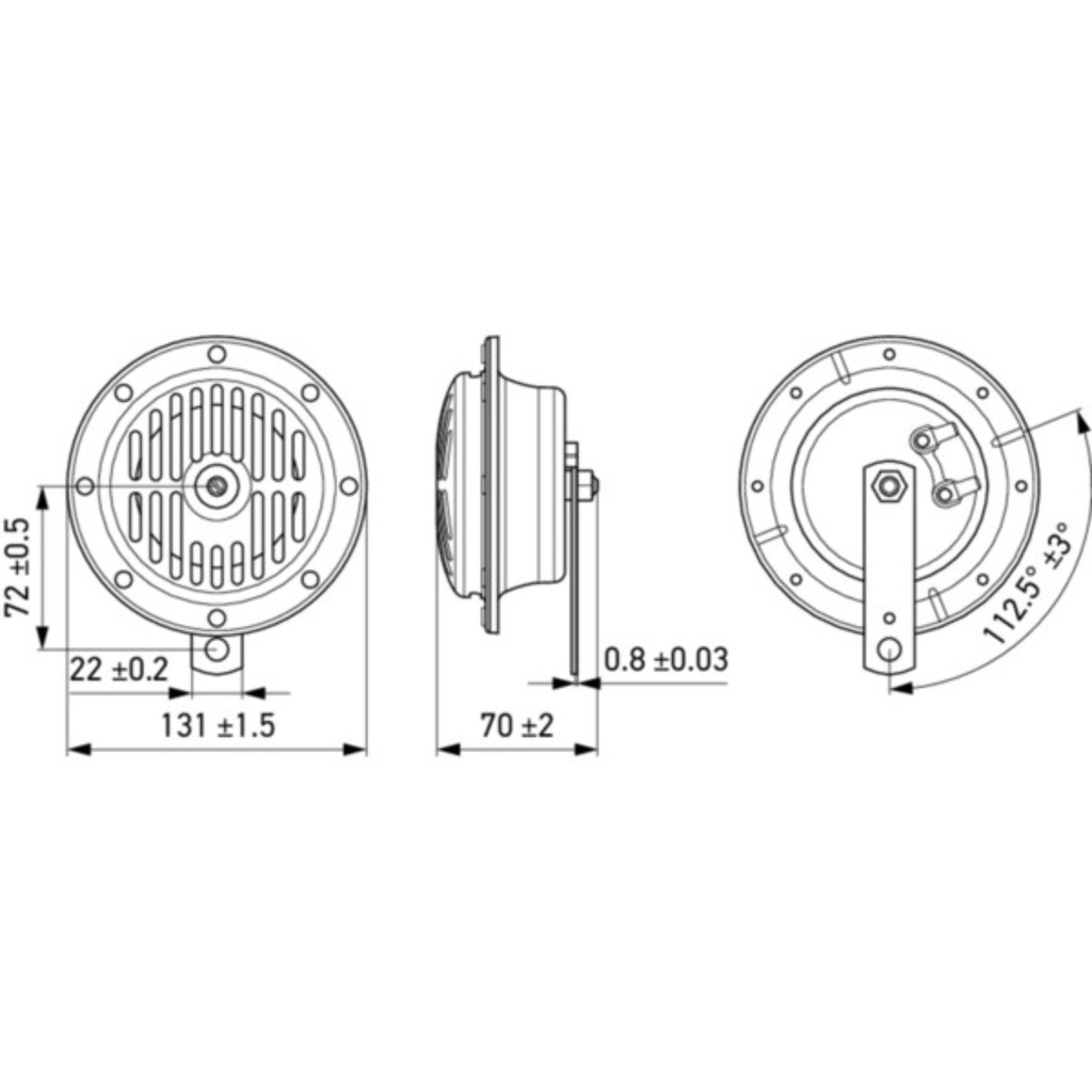 Hella Heavy Duty 24V Horn DL50