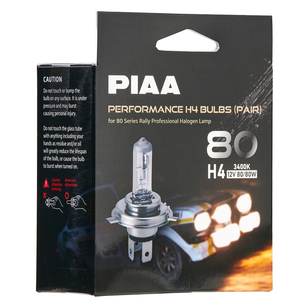 PIAA 80/80W Performance H4 Bulbs (Pair)