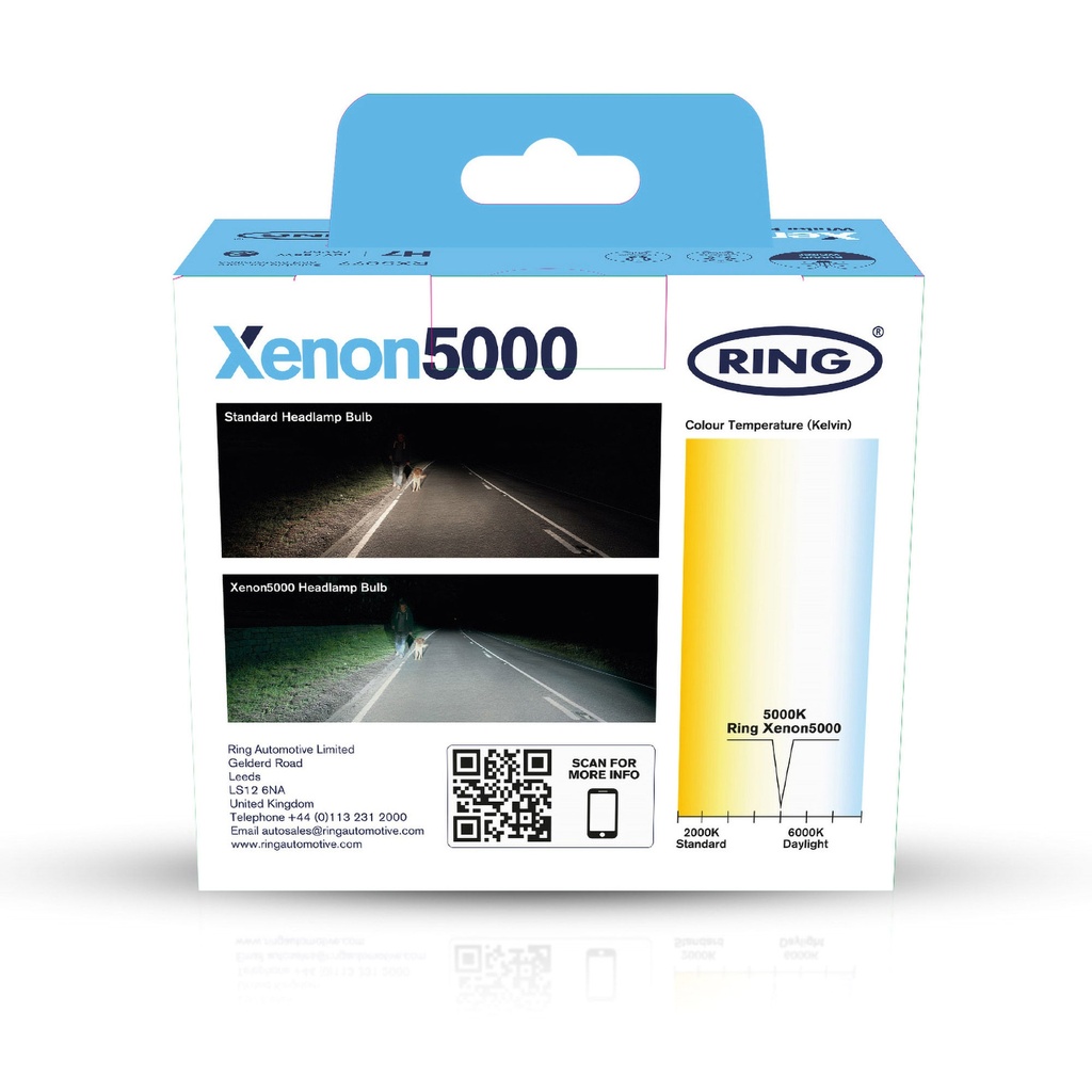 Ring Xenon5000 5000K Halogen Headlamp