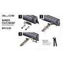 Lazer Lamps Number Plate Mount For Glide Light Bar