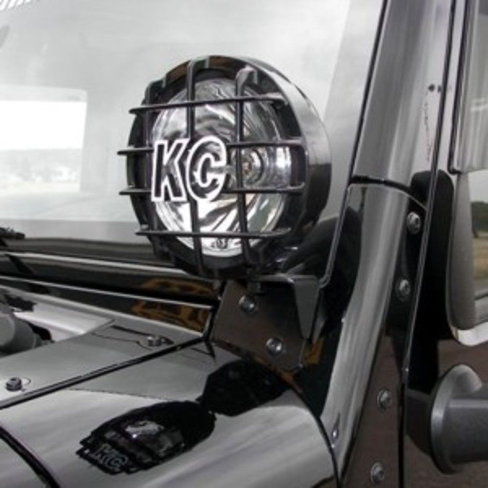 KC HiLiTES A-Pillar Light Mount Set For Jeep Wrangler 07-18