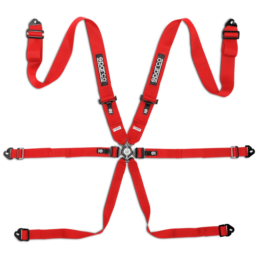 Sparco Competition H-3 Steel 6 Point harness