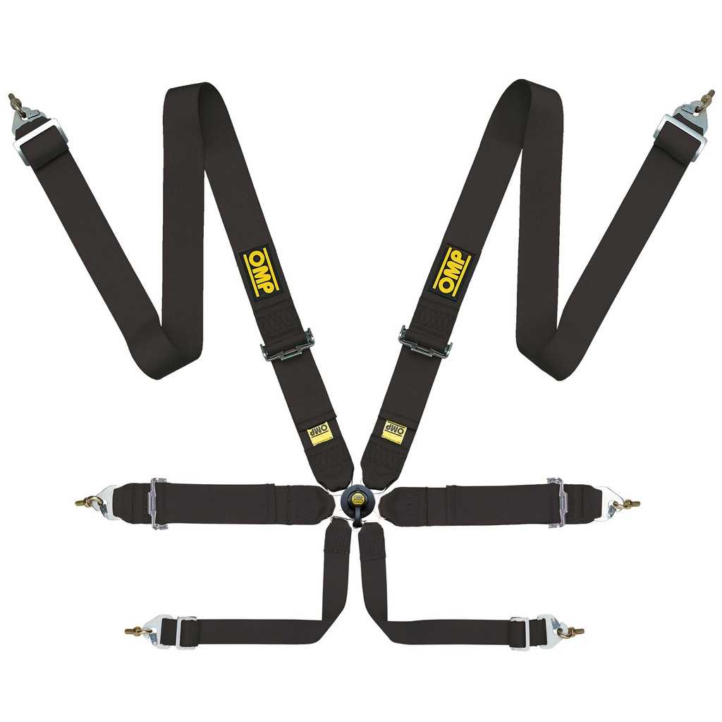 OMP First 3" Saloon 6 Point Harness