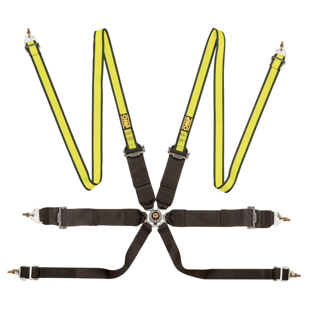 OMP First 3"+2" Saloon 6 Point Harness