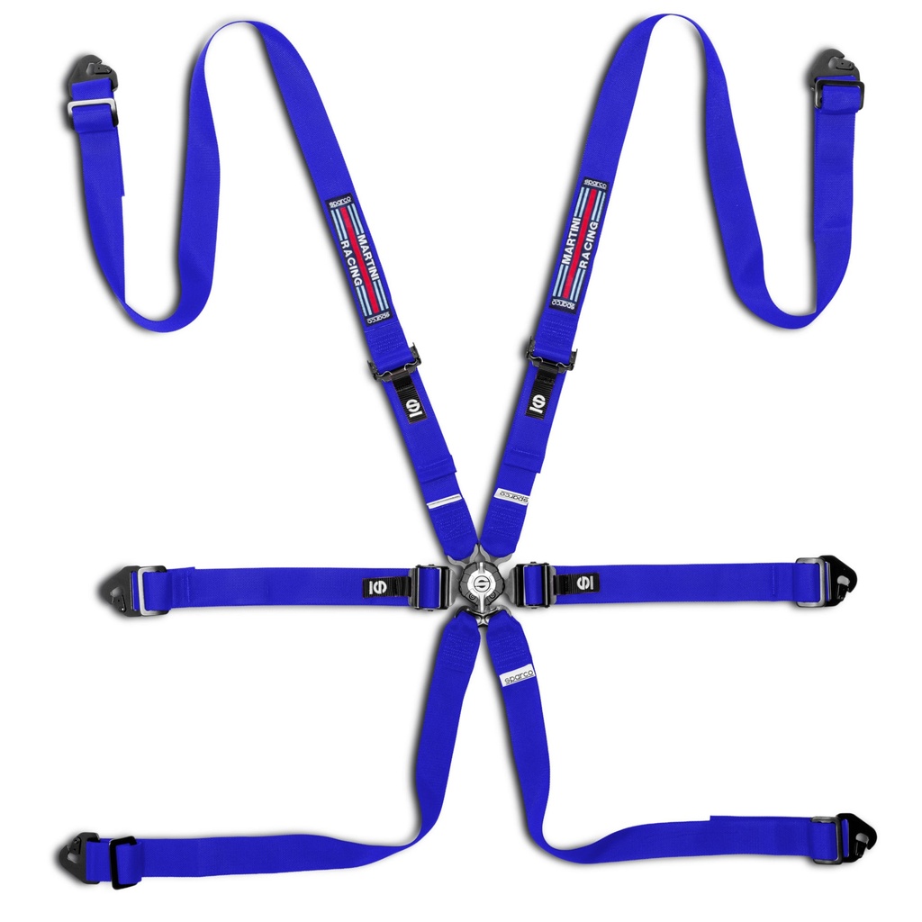 Sparco Martini Racing Competition H-2 PD 6 Point Harness