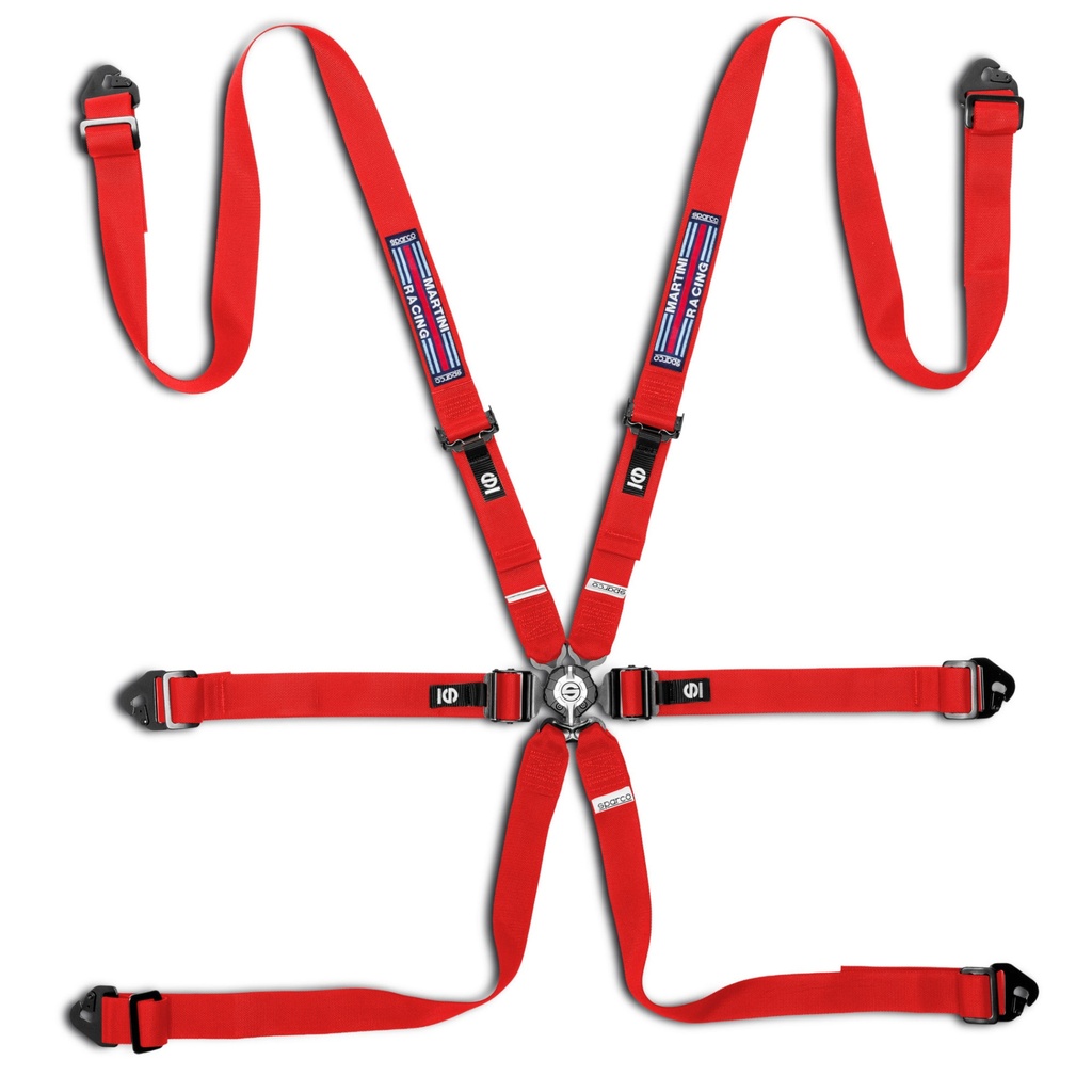 Sparco Martini Racing Competition H-2 PD 6 Point Harness