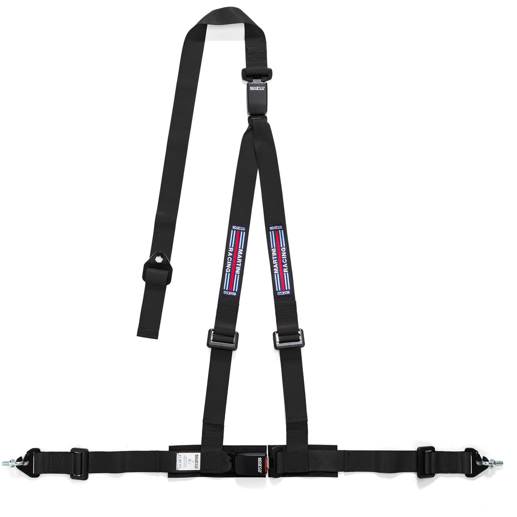 Sparco Club H-3M 3 Point Double Release Martini Racing Harness