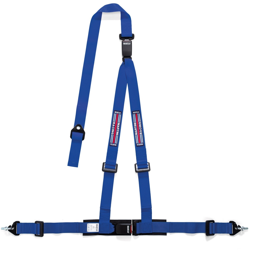 Sparco Club H-3M 3 Point Double Release Martini Racing Harness