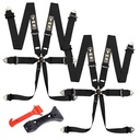TRS Magnum 6 Point Harness Rally Pack With FREE Safety Hammer