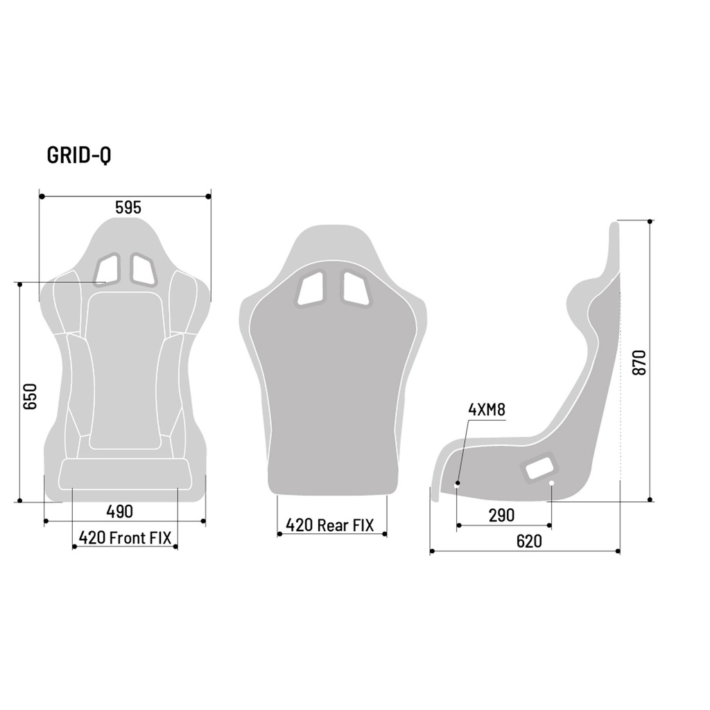 Sparco Grid Q Fibreglass Seat