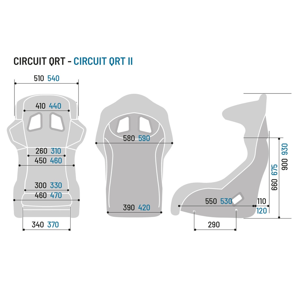 Sparco Circuit / Circuit II QRT Fibreglass Seat