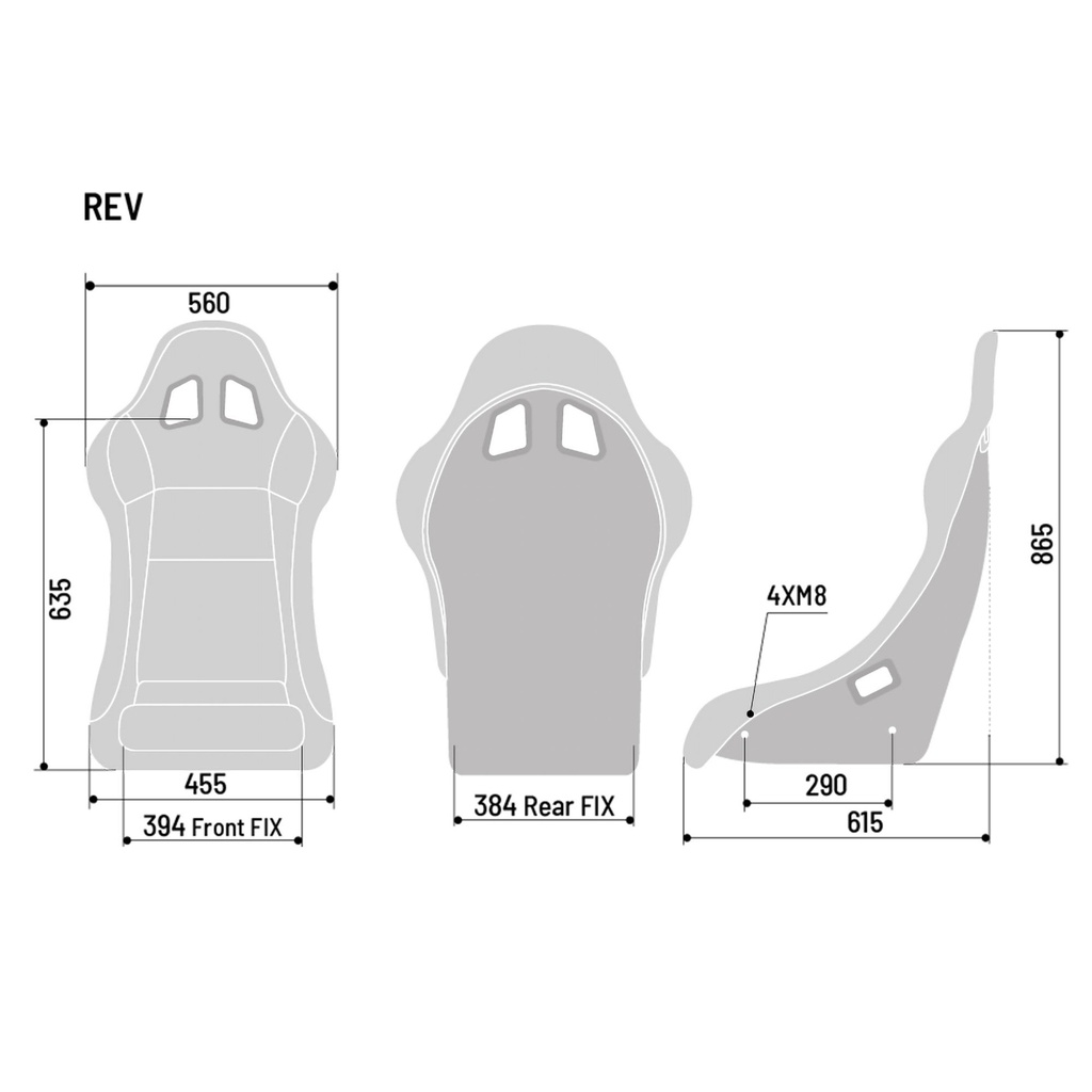 Sparco Rev QRT Fibreglass Seat
