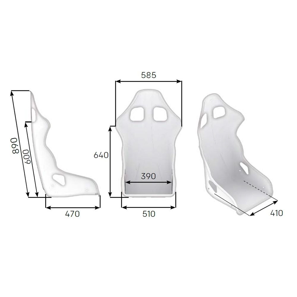 OMP TRS-E Steel Frame Seat