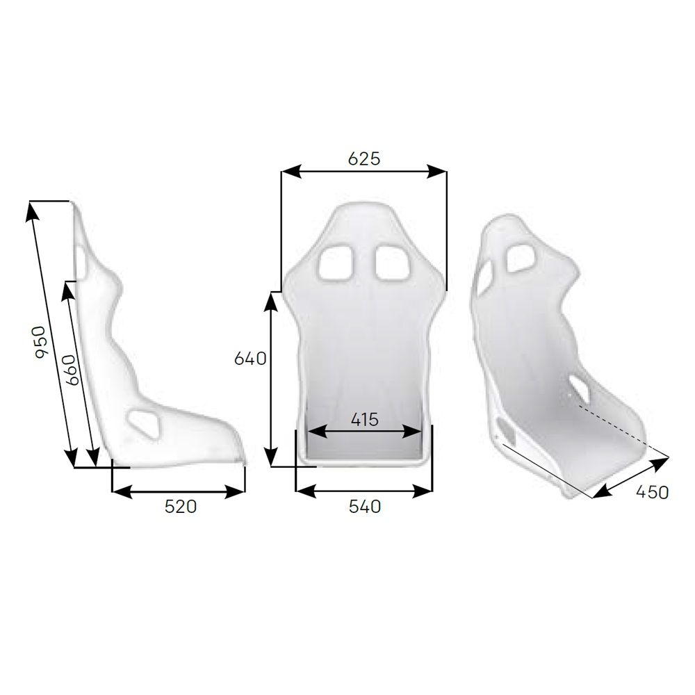 OMP TRS-E Steel Frame Seat