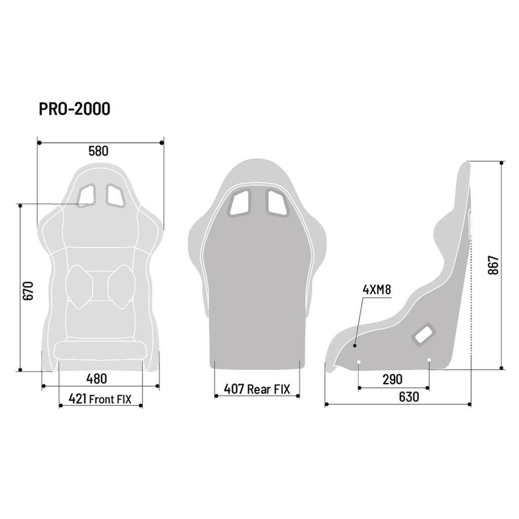 Sparco Pro 2000 QRT Fibreglass Seat