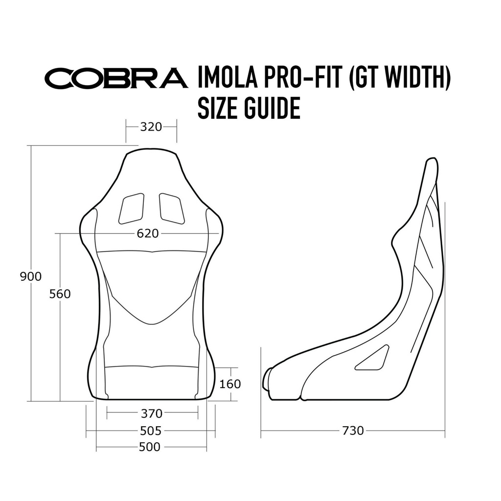 Cobra Imola Pro-Fit Fibreglass Seat