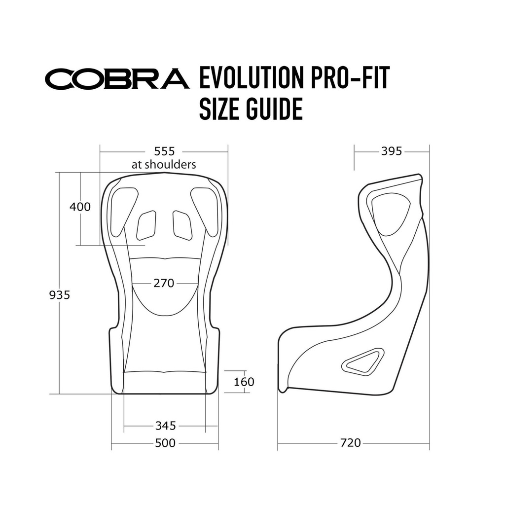 Cobra Evolution Pro-Fit Fibreglass Seat