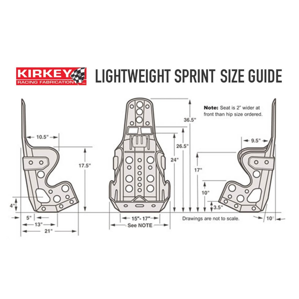 Kirkey Lightweight Sprint Deluxe Seat