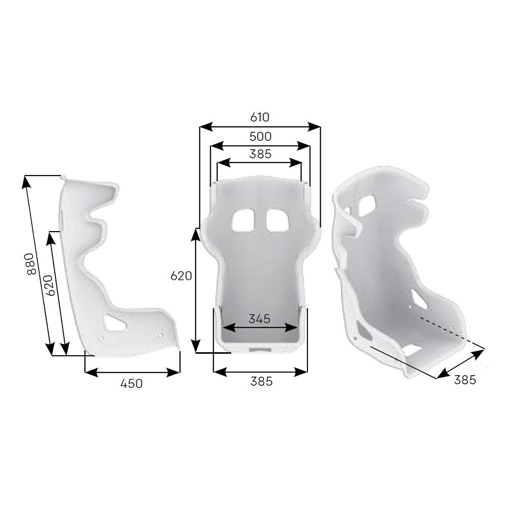 OMP HTE Evo Off Road Fibreglass Seat