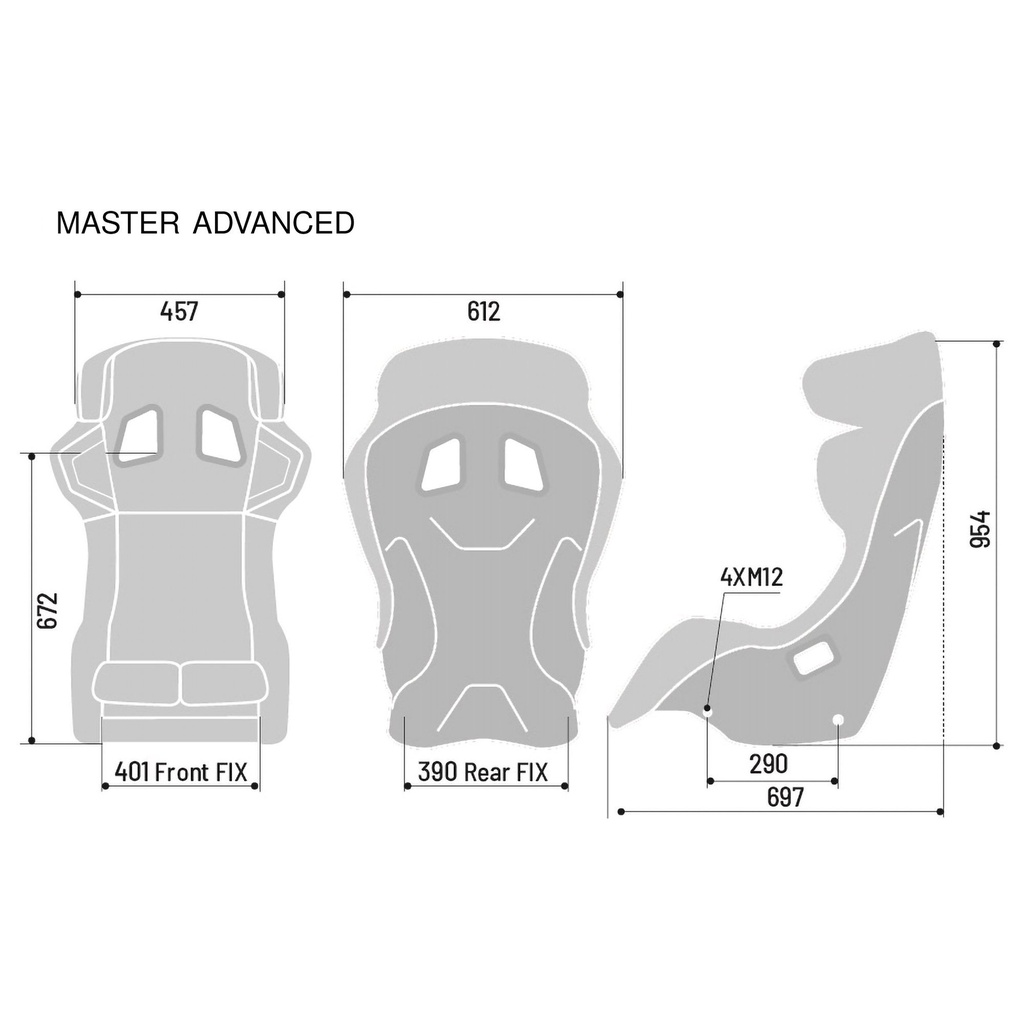 Sparco Master Advanced Fibreglass Seat