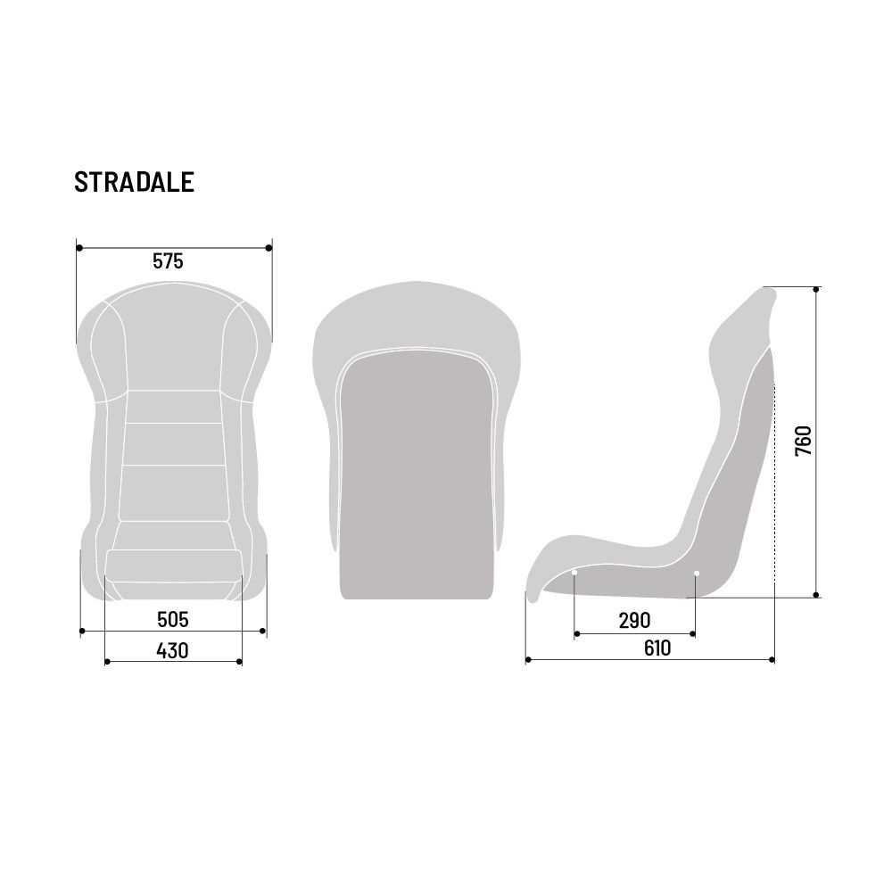 Sparco Stradale Sky Fibreglass Seat