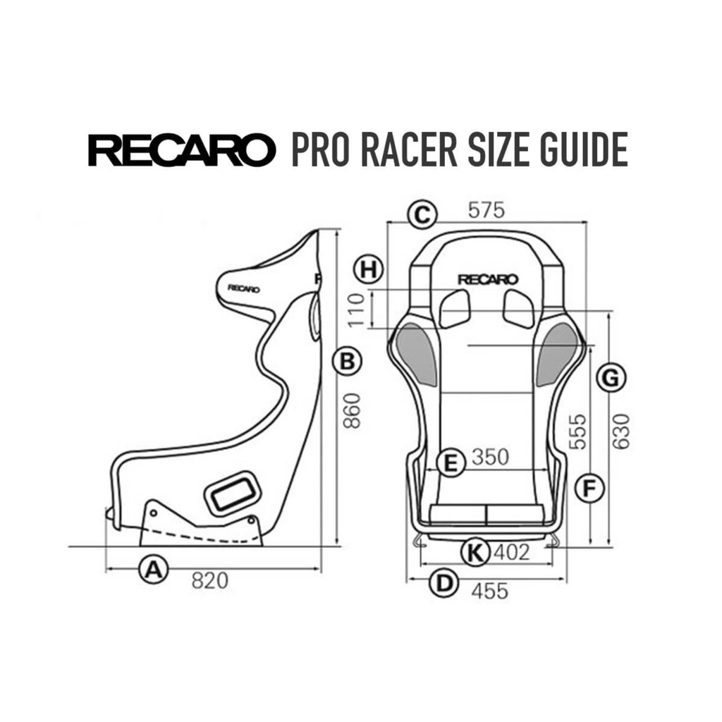 Recaro Pro Racer SPG Fibreglass Seat