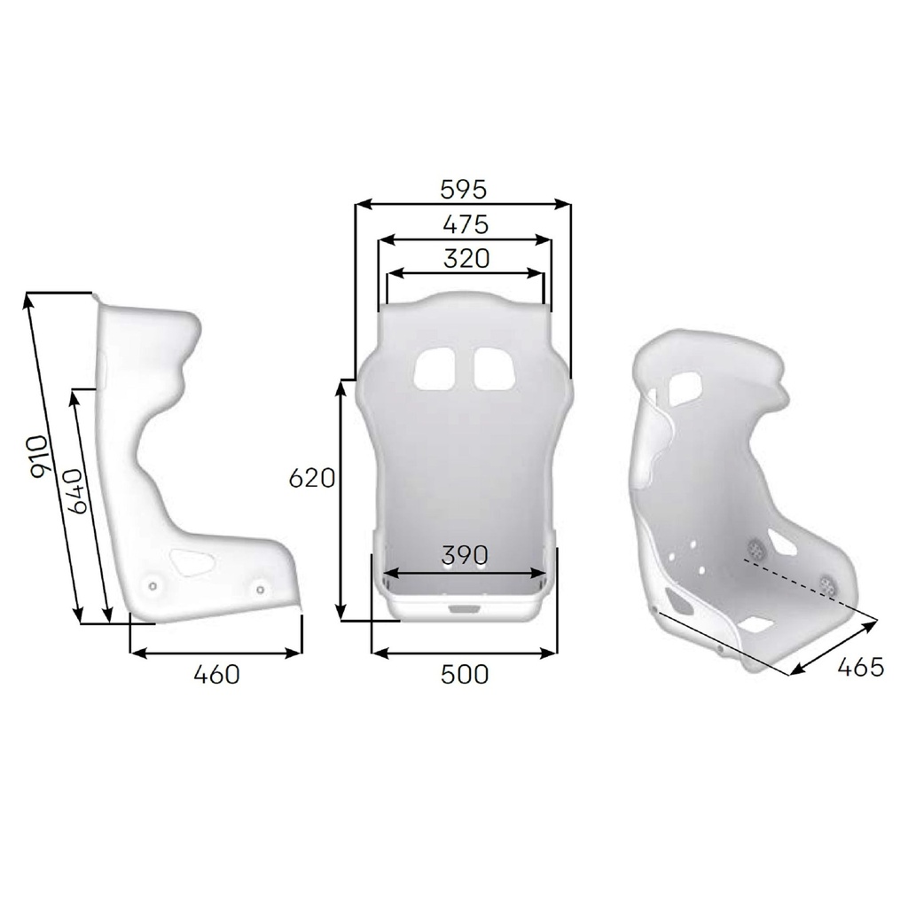 OMP HTC One Carbon Seat