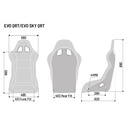 Sparco Evo QRT Sky Fibreglass Seat