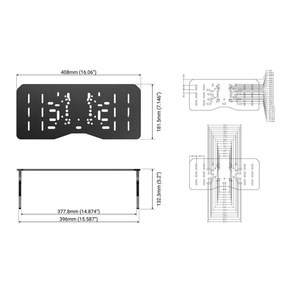 Trak Race Universal Wheel Deck/Plate For Alpine Racing TRX