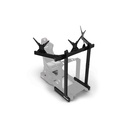 Trak Racer Freestanding Triple Monitor Stand