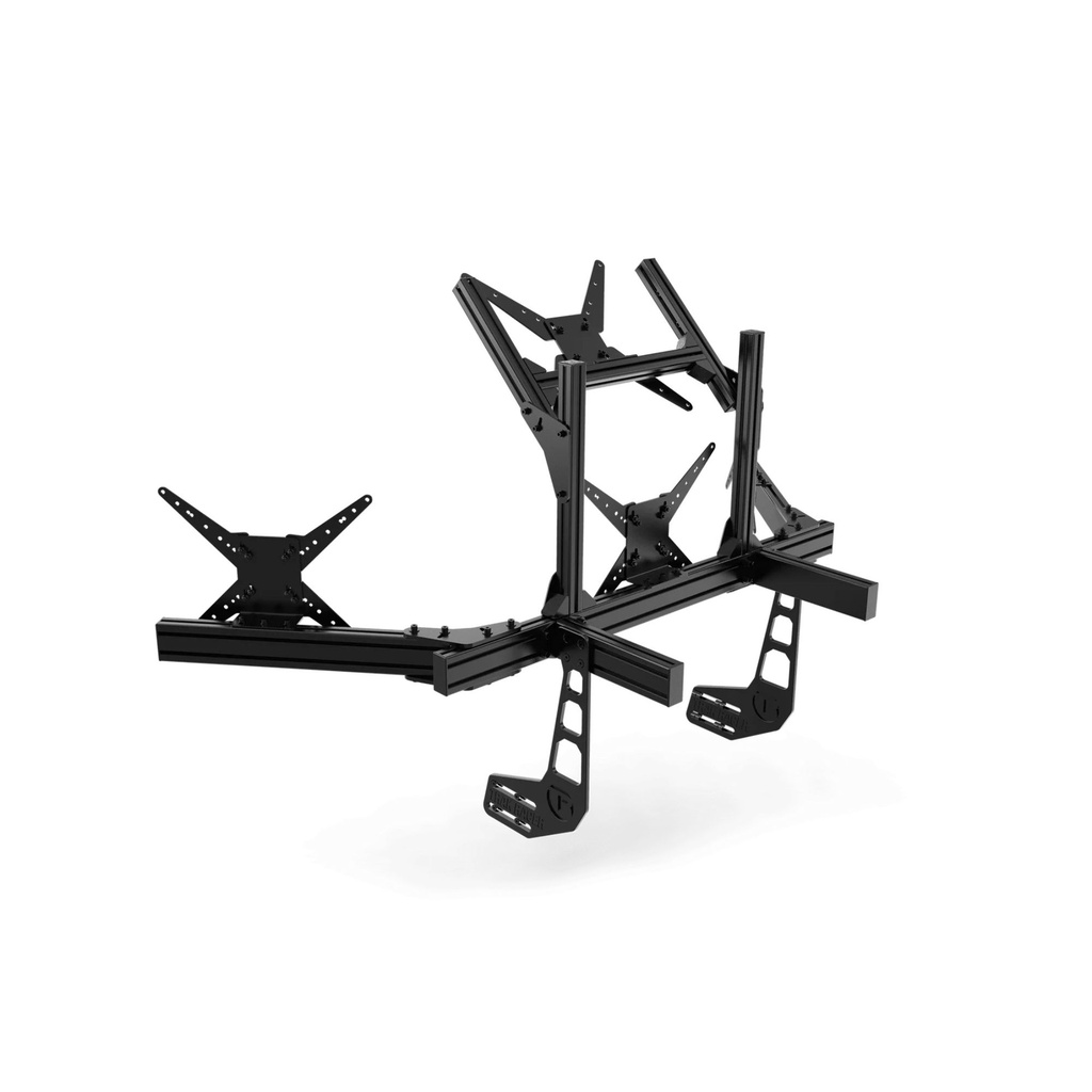 Trak Racer Cockpit Mounted Integrated Quad Monitor Stand
