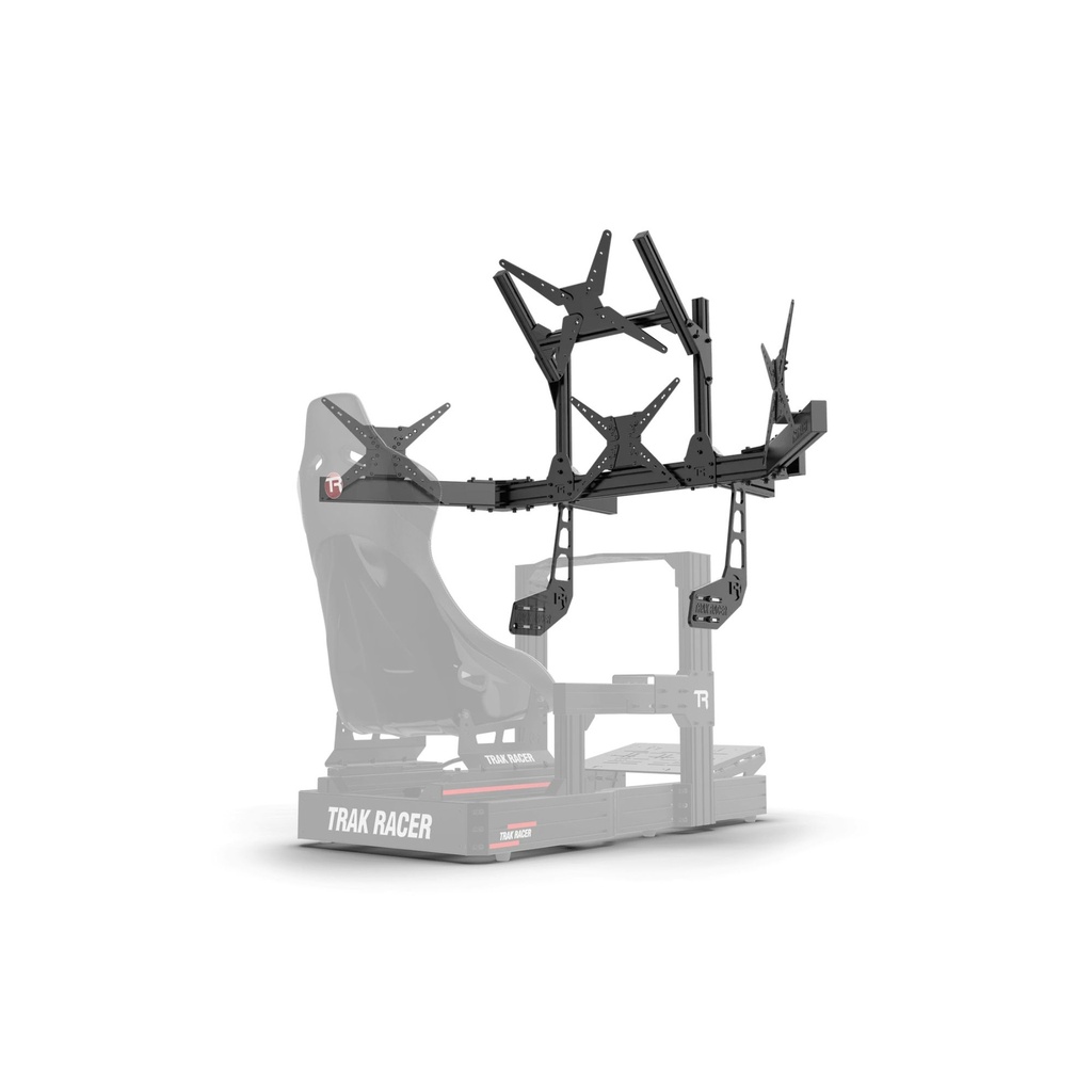 Trak Racer Cockpit Mounted Integrated Quad Monitor Stand