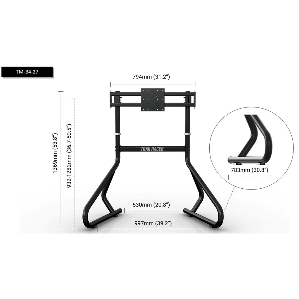 Trak Racer Single Monitor Floor Stand