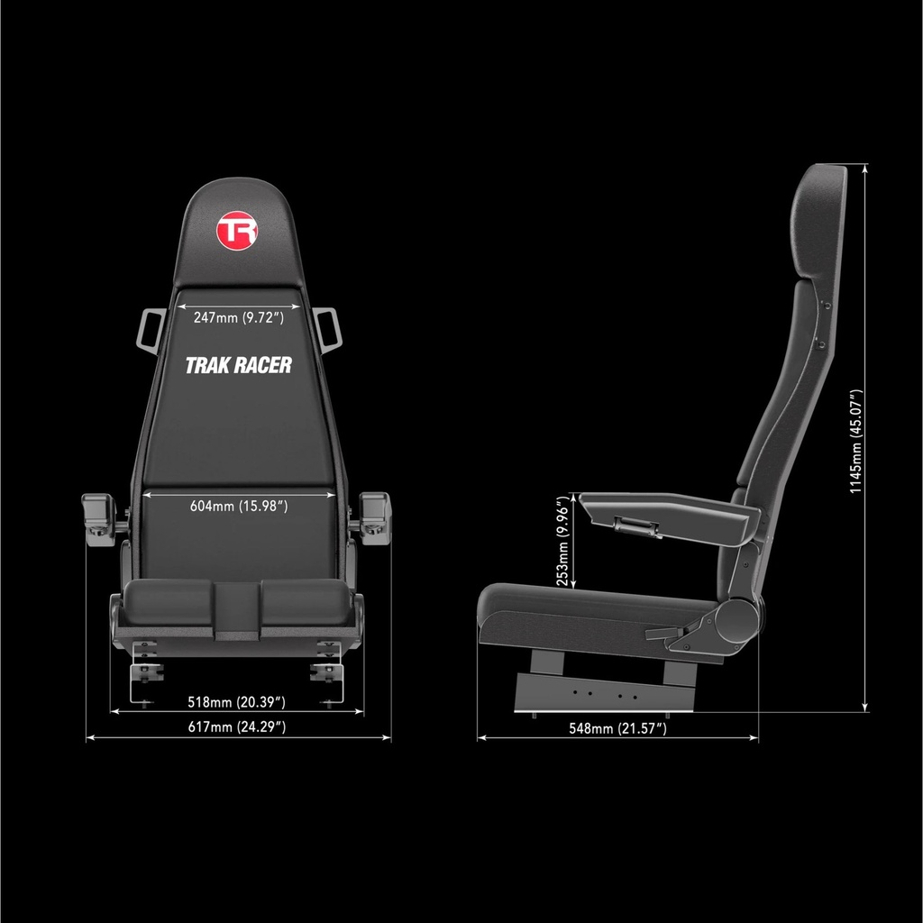 Trak Racer Flight Simulator V2 Seat With Seat Bracket Set