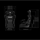 Trak Racer GT Style TR Series Carbon Fibre Seat