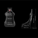 Trak Racer Rally Style Seat - Carbon Fibre Finish