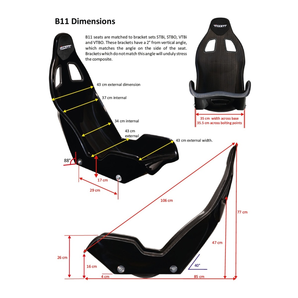 Tillett B11 Enduro Sim Racing Seat