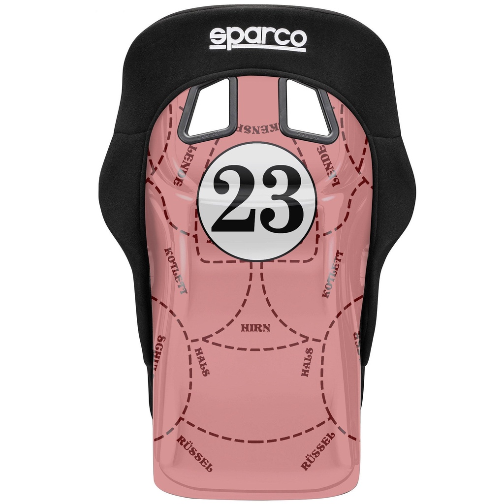 Sparco Circuit II QRT Fibreglass Sim Racing Seat With Custom Back Wrap