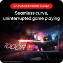 LG 27" 27GS60QC-B Curved Gaming Monitor