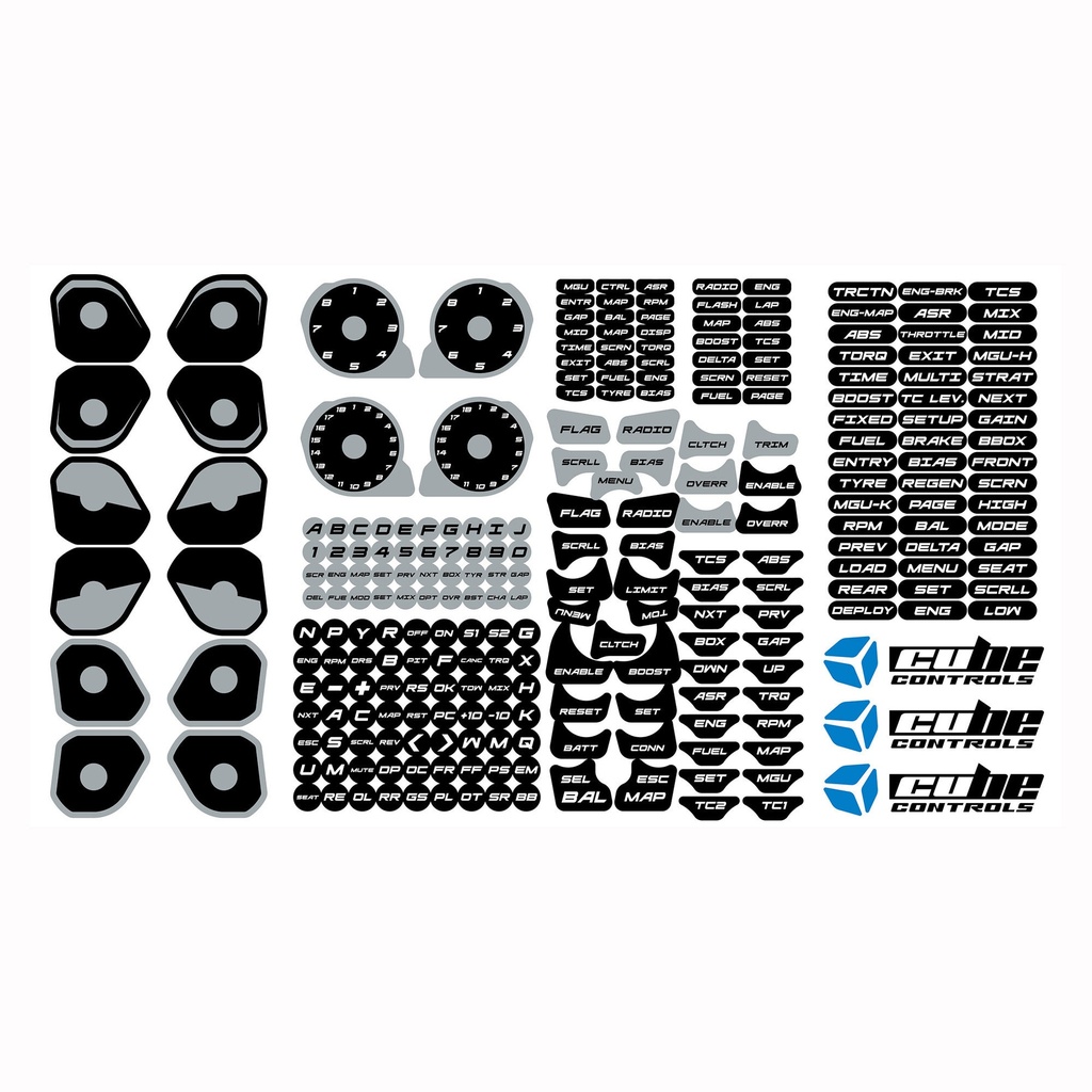 Cube Controls Custom Steering Wheel Stickers