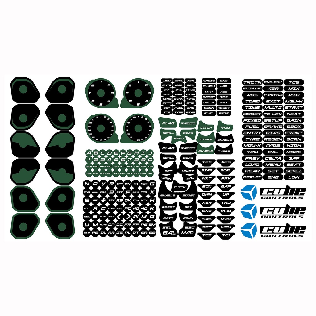 Cube Controls Custom Steering Wheel Stickers